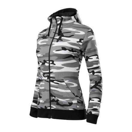 mlf_C203215 Camo Zipper felső női szürke terepszín L