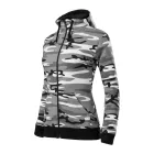 mlf_C203216 Camo Zipper felső női szürke terepszín XL