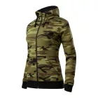 mlf_C203413 Camo Zipper felső női zöld terepszín S
