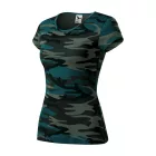 mlf_C22C112 Camo Pure póló női camouflage petrol XS