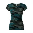 mlf_C22C116 Camo Pure póló női camouflage petrol XL