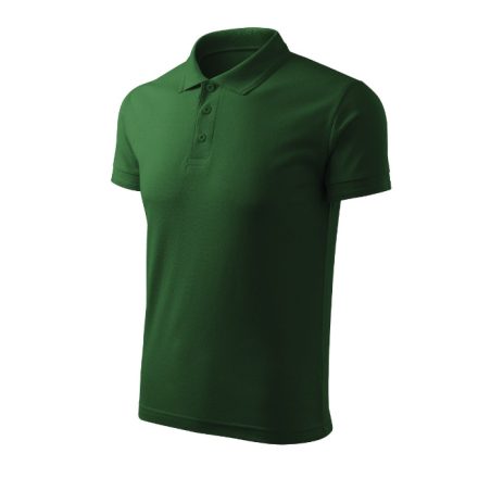 mlf_F030613 Pique Polo Free galléros póló férfi üvegzöld S
