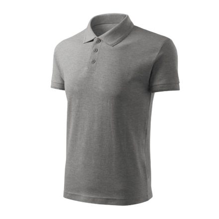 mlf_F031213 Pique Polo Free galléros póló férfi sötétszürke melírozott S