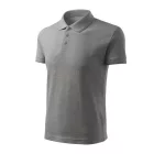 mlf_F031215 Pique Polo Free galléros póló férfi sötétszürke melírozott L