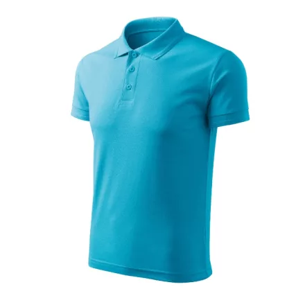 mlf_F034416 Pique Polo Free galléros póló férfi türkiz XL