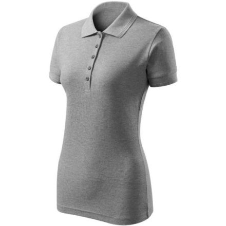 mlf_F101216 Pique Polo Free galléros póló női sötétszürke melírozott XL