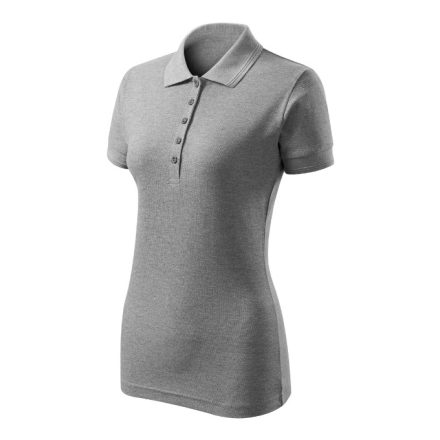 mlf_F101216 Pique Polo Free galléros póló női sötétszürke melírozott XL