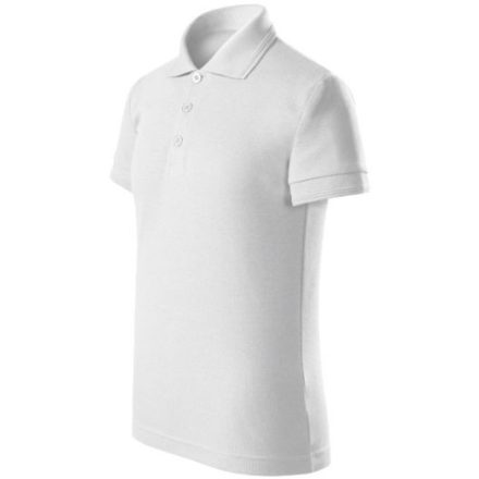 mlf_F220007 Pique Polo Free galléros póló gyerek fehér 158 cm/12 éves
