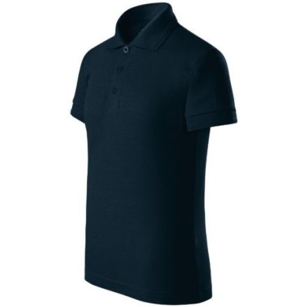 mlf_F220211 Pique Polo Free galléros póló gyerek tengerészkék 146 cm/10 éves