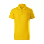 mlf_F220407 Pique Polo Free galléros póló gyerek sárga 158 cm/12 éves