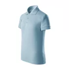 mlf_F221507 Pique Polo Free galléros póló gyerek égszínkék 158 cm/12 éves