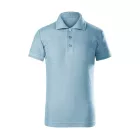 mlf_F221508 Pique Polo Free galléros póló gyerek égszínkék 110 cm/4 éves