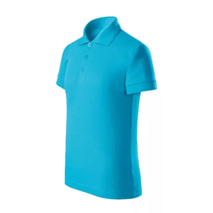 mlf_F224410 Pique Polo Free galléros póló gyerek türkiz 134 cm/8 éves