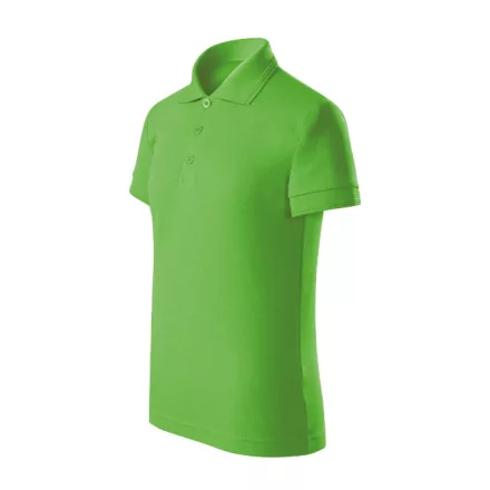 mlf_F229210 Pique Polo Free galléros póló gyerek almazöld 134 cm/8 éves