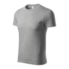 mlf_P731215 Paint póló unisex sötétszürke melírozott L