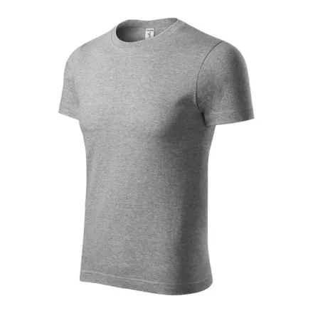 mlf_P741214 Peak póló unisex sötétszürke melírozott M