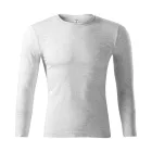 mlf_P750314 Progress LS póló unisex világosszürke melírozott M