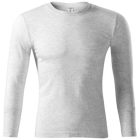 mlf_P750317 Progress LS póló unisex világosszürke melírozott 2XL