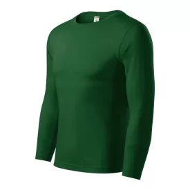 mlf_P750612 Progress LS póló unisex üvegzöld XS