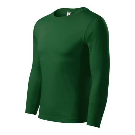 mlf_P750614 Progress LS póló unisex üvegzöld M