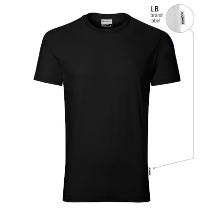 mlf_R01LB13 Resist póló férfi fekete 01 (brand label) S