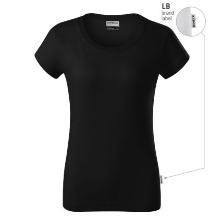 mlf_R02LB13 Resist póló női fekete 01 (brand label) S