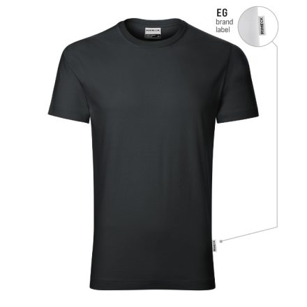 mlf_R03EG13 Resist heavy póló férfi ébenszürke 94 (brand label) S