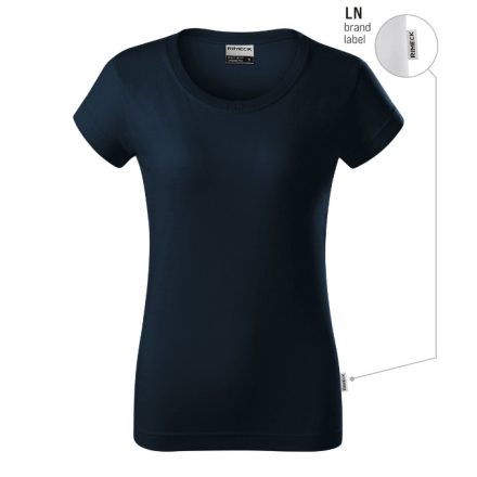 mlf_R04LN13 Resist heavy póló női tengerészkék 02 (brand label) S