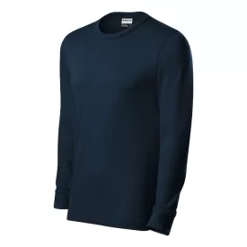 mlf_R050213 Resist LS póló unisex tengerészkék S