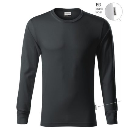 mlf_R05EG13 Resist LS póló unisex ébenszürke 94 (brand label) S