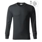 mlf_R05EG13 Resist LS póló unisex ébenszürke 94 (brand label) S