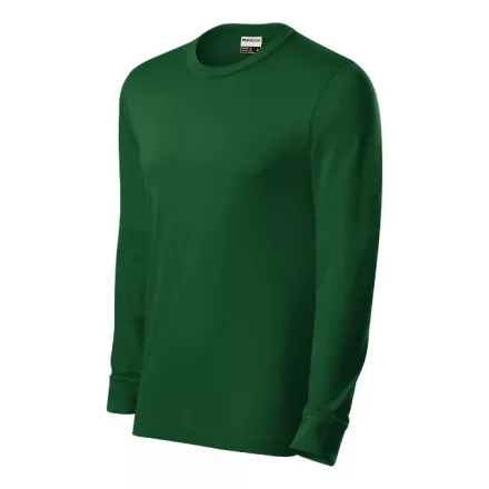 mlf_R05GR13 Resist LS póló unisex üvegzöld 06 (brand label) S