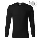mlf_R05LB13 Resist LS póló unisex fekete 01 (brand label) S