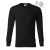 mlf_R05LB15 Resist LS póló unisex fekete 01 (brand label) L