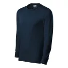 mlf_R05LN13 Resist LS póló unisex tengerészkék 02 (brand label) S