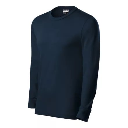 mlf_R05LN18 Resist LS póló unisex tengerészkék 02 (brand label) 3XL