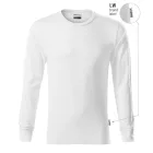 mlf_R05LW13 Resist LS póló unisex fehér 00 (brand label) S