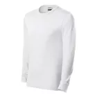 mlf_R05LW15 Resist LS póló unisex fehér 00 (brand label) L