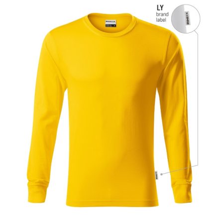 mlf_R05LY13 Resist LS póló unisex sárga 04 (brand label) S