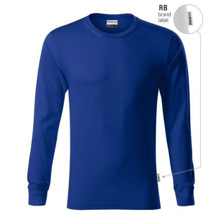 mlf_R05RB13 Resist LS póló unisex királykék (brand label) S