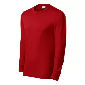 mlf_R05RD13 Resist LS póló unisex piros 07 (brand label) S
