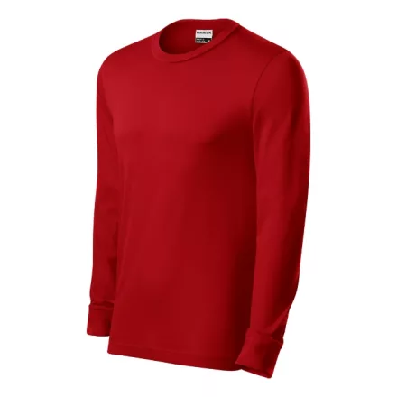mlf_R05RD17 Resist LS póló unisex piros 07 (brand label) 2XL