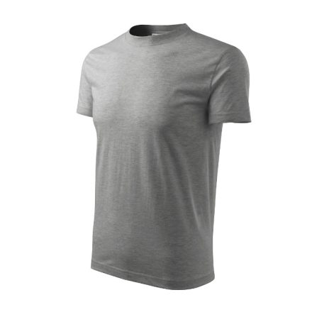 mlf_R061214 Base póló unisex sötétszürke melírozott M