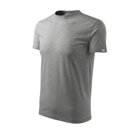 mlf_R06GM13 Base póló unisex sötétszürke melírozott 12 (brand label) S