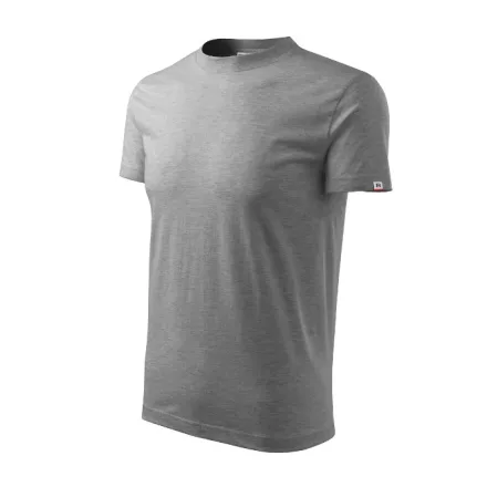 mlf_R06GM19 Base póló unisex sötétszürke melírozott 12 (brand label) 4XL