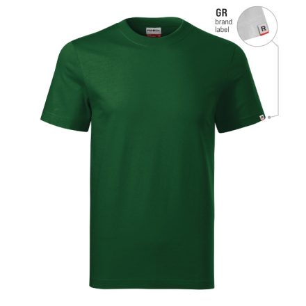 mlf_R06GR13 Base póló unisex üvegzöld 06 (brand label) S