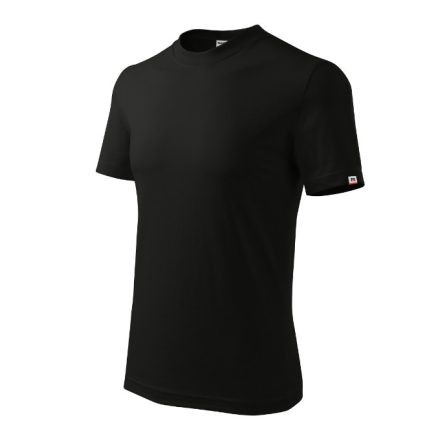 mlf_R06LB13 Base póló unisex fekete 01 (brand label) S