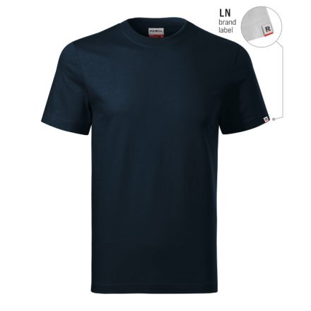 mlf_R06LN13 Base póló unisex tengerészkék 02 (brand label) S