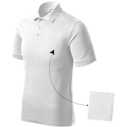 mlf_R200018 Resist Heavy Polo galléros póló férfi fehér 3XL