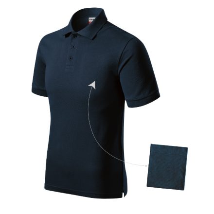 mlf_R200219 Resist Heavy Polo galléros póló férfi tengerészkék 4XL